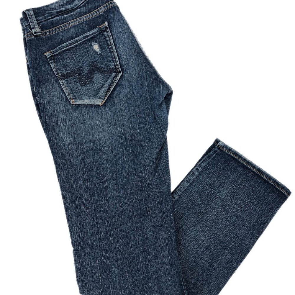 !it Jeans Blue Low Rise Straight Leg Ankle Jeans | Size 27